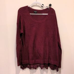 Torrid size 2 burgundy sweater